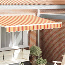 Markise kappa erstatning Gul og orange 230 x 20 cm Polyester