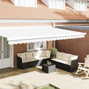 Markise kappa erstatning Hvid 480 x 20 cm Polyester
