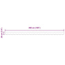 Markise kappa erstatning Hvid 480 x 20 cm Polyester