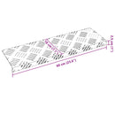 Trappe Tread 15 stk. 60 x 18 x 2,5 cm Sølv Aluminium