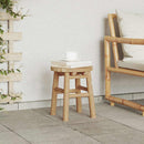 Taburet Naturlig bambus 30 x 30 x 36 cm Bambus
