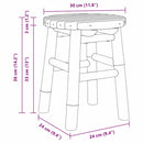 Taburet Naturlig bambus 30 x 30 x 36 cm Bambus
