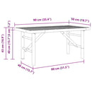 Sofabord Brun 90 x 50 x 43 cm Bambus