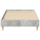 Sengestel Beton Grå 203 x 93 x 25 cm Konstrueret træ