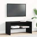 tv-bord 80x40x40 cm konstrueret træ sort egetræsfarve
