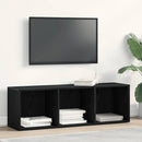 bogreol 36x30x114 cm konstrueret træ sort-eg