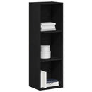 bogreol 36x30x114 cm konstrueret træ sort-eg