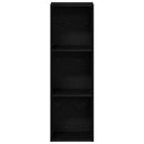 bogreol 36x30x114 cm konstrueret træ sort-eg