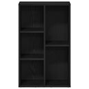 bogreol 50x25x80 cm konstrueret træ sort-eg