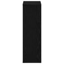 bogreol 50x25x80 cm konstrueret træ sort-eg