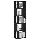bogreol/rumdeler 45x24x159 cm konstrueret træ sort-eg