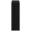 bogreol 97,5x29,5x100 cm konstrueret træ sort-eg