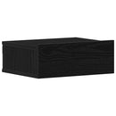 svævende natborde 2 stk. sort eg 40x32x15 cm konstrueret træ