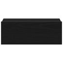 svævende natborde 2 stk. sort eg 40x32x15 cm konstrueret træ