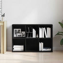 bogskab 66x30x98 cm konstrueret træ sort egetræsfarve
