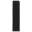 bogreol/rumdeler 105x24x102 cm sort egetræsfarve
