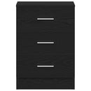 sengeborde 2 stk. sort eg 38x35x55 cm konstrueret træ