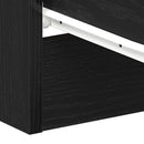 sengeborde 2 stk. sort eg 38x35x55 cm konstrueret træ