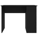 skrivebord 100x55x75 cm konstrueret træ sort egetræsfarve