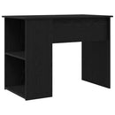 skrivebord 100x55x75 cm konstrueret træ sort egetræsfarve