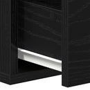 Vægskab Vægmonteret Sort eg 60 x 26 x 18,5 cm Konstrueret træ