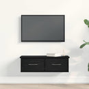 Vægskab Vægmonteret Sort eg 60 x 26 x 18,5 cm Konstrueret træ