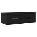 Vægskab Vægmonteret Sort eg 60 x 26 x 18,5 cm Konstrueret træ