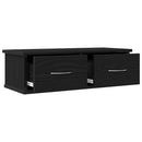 Vægskab Vægmonteret Sort eg 60 x 26 x 18,5 cm Konstrueret træ