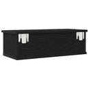 Vægskab Vægmonteret Sort eg 60 x 26 x 18,5 cm Konstrueret træ