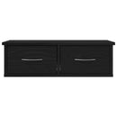Vægskab Vægmonteret Sort eg 60 x 26 x 18,5 cm Konstrueret træ