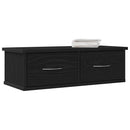 Vægskab Vægmonteret Sort eg 60 x 26 x 18,5 cm Konstrueret træ