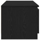 tv-bord 140x40x36 cm konstrueret træ sort egetræsfarve