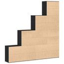 Bogskab Sort eg 155 x 24 x 160 cm Konstrueret træ