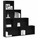 Bogskab Sort eg 155 x 24 x 160 cm Konstrueret træ