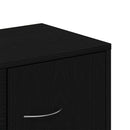 skænk 88x30x64 cm konstrueret træ sort egetræsfarve