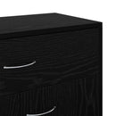 Sideboard med skuffe Sort eg 60 x 30 x 75 cm Konstrueret træ