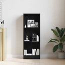 bogreol 40x24x109 cm konstrueret træ sort egetræsfarve