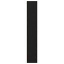 bogreol 40x24x143 cm konstrueret træ sort egetræsfarve