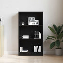 bogreol 60x24x109 cm konstrueret træ sort egetræsfarve