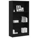 bogreol 60x24x109 cm konstrueret træ sort egetræsfarve