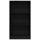 bogreol 60x24x109 cm konstrueret træ sort egetræsfarve