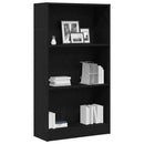 bogreol 60x24x109 cm konstrueret træ sort egetræsfarve