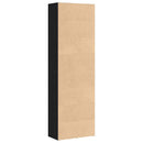 bogreol 60x30x189 cm konstrueret træ sort egetræsfarve