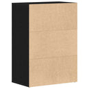 Skostativ 60 x 35 x 84 cm Konstrueret træ Sort eg