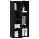 bogreol 50x25x104 cm konstrueret træ sort-eg