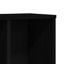 bogreol 50x25x104 cm konstrueret træ sort-eg