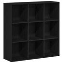 bogskab sort egetræ 98x29x97,5 cm konstrueret træ