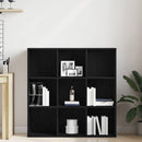 bogskab sort egetræ 98x29x97,5 cm konstrueret træ