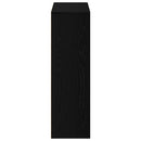bogskab sort egetræ 98x29x97,5 cm konstrueret træ