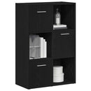 bogskab/rumdeler sort eg 60,5x30x90 cm konstrueret træ